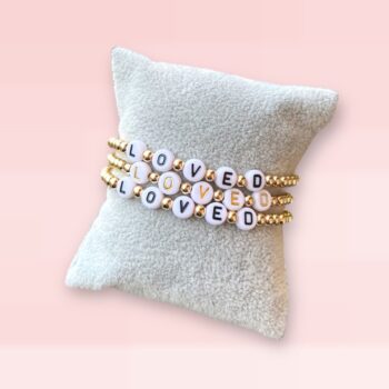 Luxe Personalised Beaded Bracelet